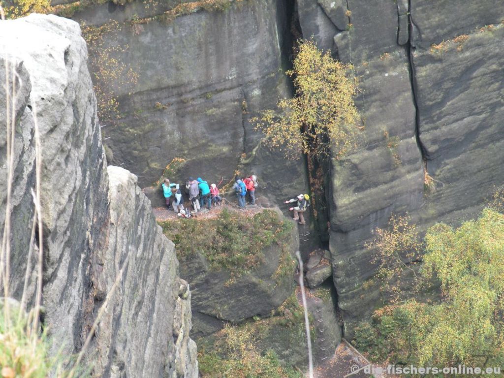 Affensteine - Zwillingsstiege
Über die Zwillingsstiege gelangt man zur oberen Affensteinpromenade

