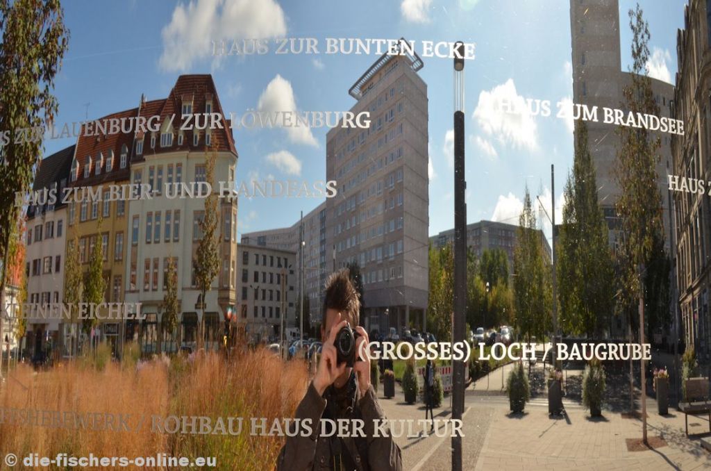 Hirschgarten
...Zeugen der wechselvollen Geschichte des Platzes sind die vielen Gebäude, die hier einmal standen bzw. stehen sollten. Viele Erfurter erinnern sich noch an das Schiffshebewerk und die Baugrube nach dem Abriss.
