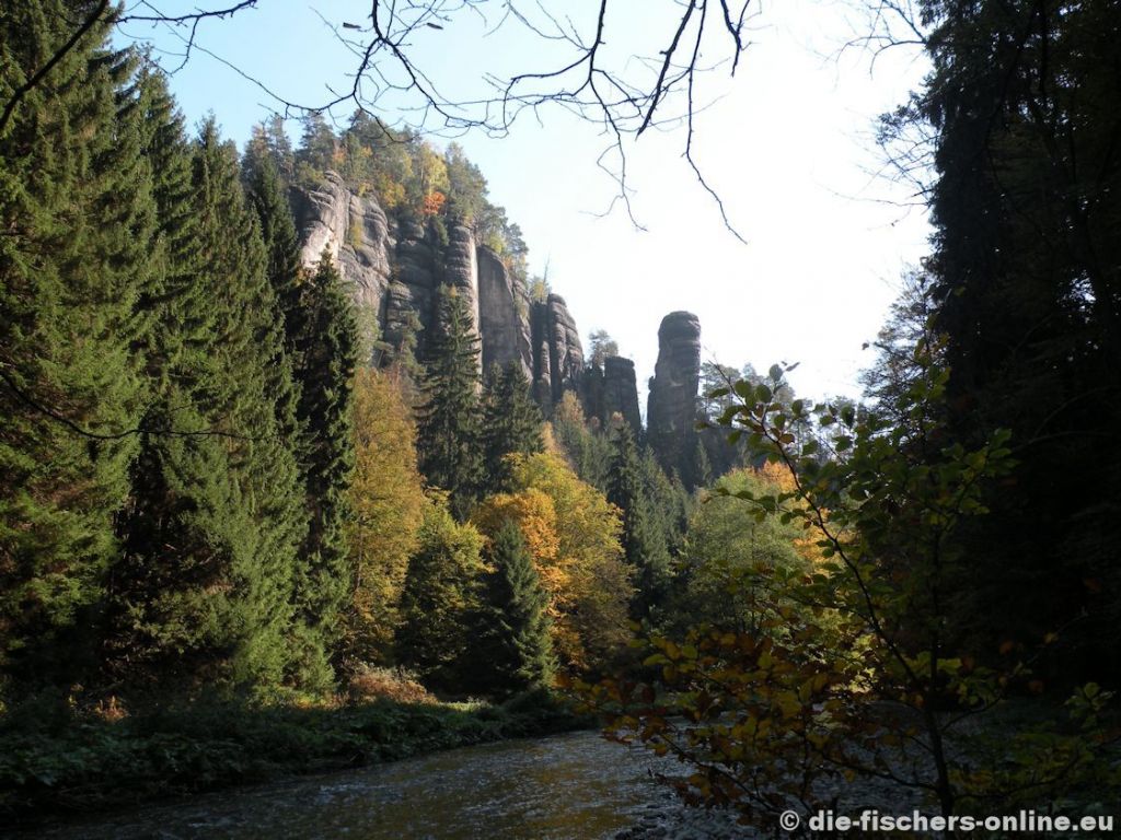 Polenztal - Blick zum Polenztalwächter
